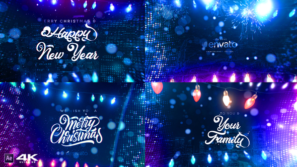 magic christmas greetings after effects download